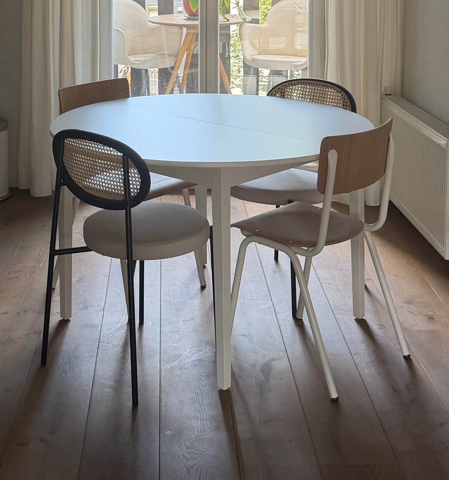 Ikea Näsinge Table white, Ophalen, Zo goed als nieuw, Rechthoekig, 100 tot 150 cm