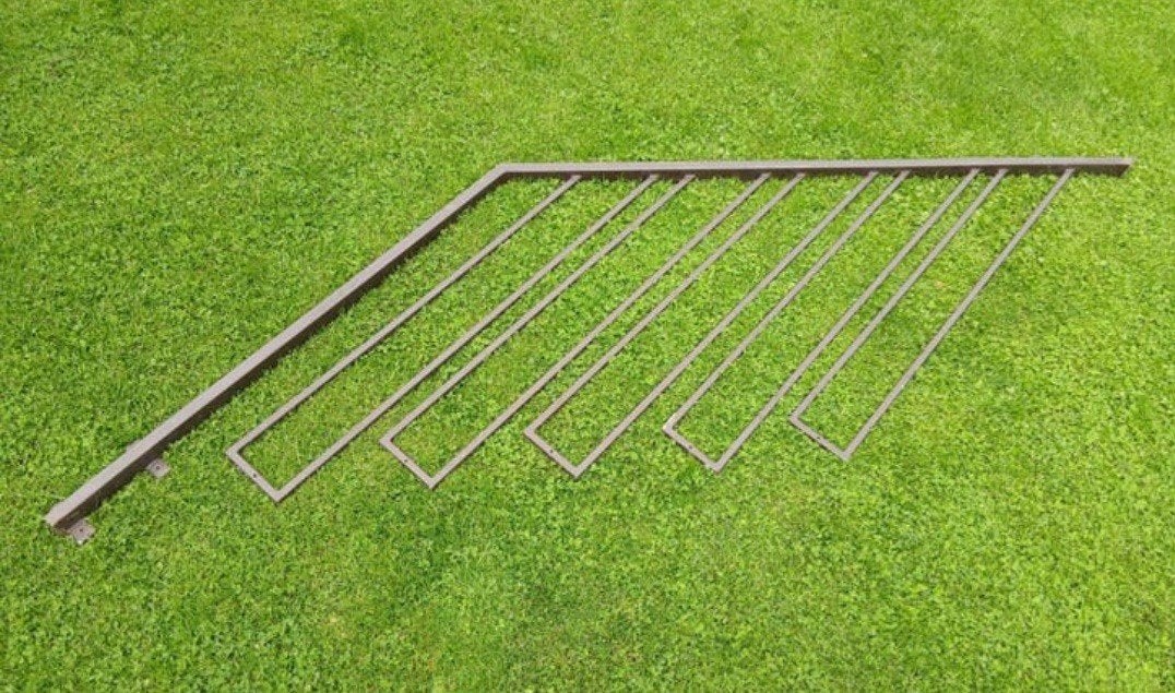 Robuuste IJzeren Trapleuning/Traphek, 161.5 cm, Industriëel, Huis en Inrichting, Kasten | Boekenkasten, Ophalen of Verzenden