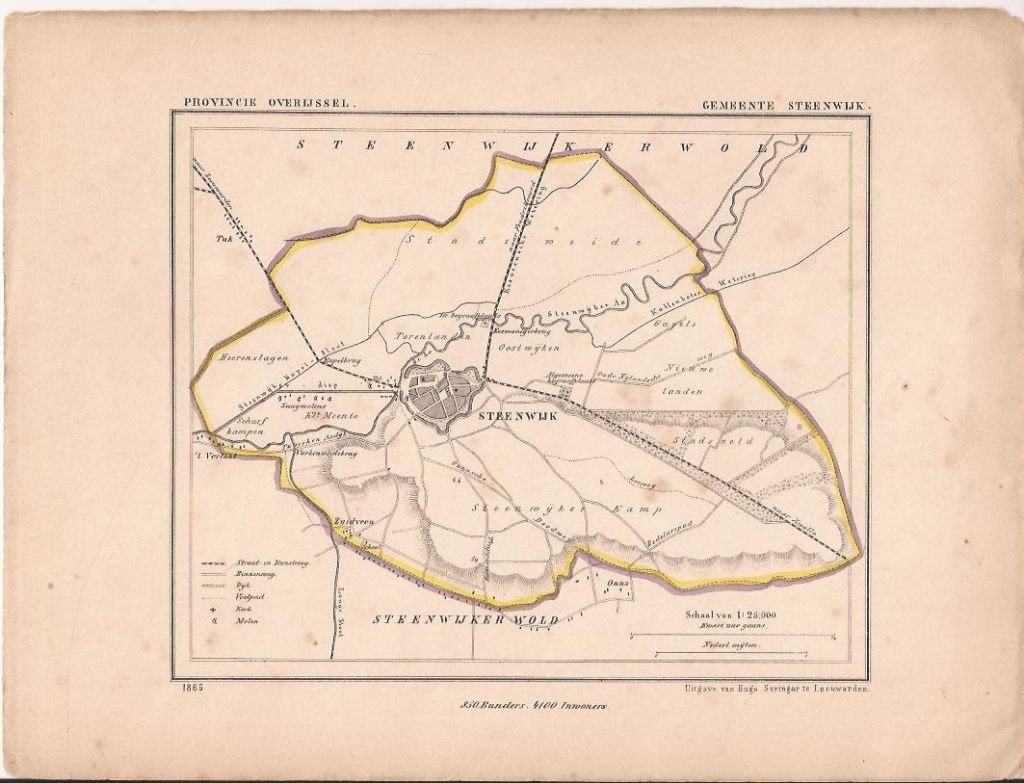 Gemeente Steenwijk, Kuyper kaartje. 1865