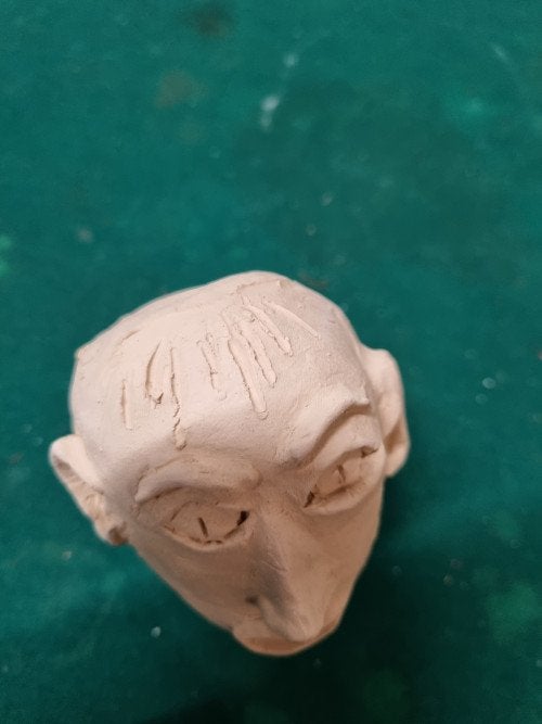 beeld aparte kop gesigneerd, Verzamelen, Beelden en Beeldjes, Ophalen of Verzenden