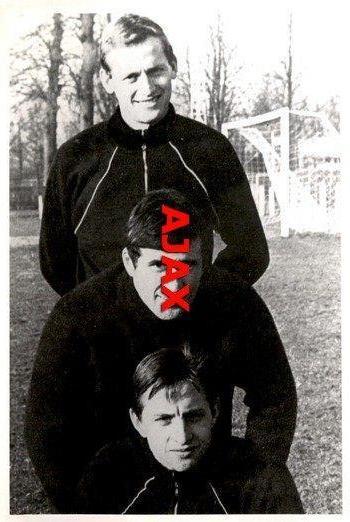 AJAX Johan Cruijff Sjaak Swart Klaas Nuninga  1967/1968, Verzenden, Zo goed als nieuw, Ajax, Poster, Plaatje of Sticker