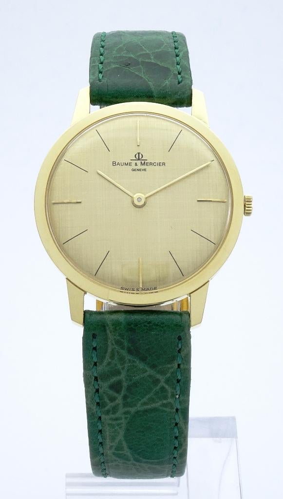 Baume et Mercier 18kt goud 1960’S Excellelente staat.Uniseks, Staal, Polshorloge, Zo goed als nieuw, Goud