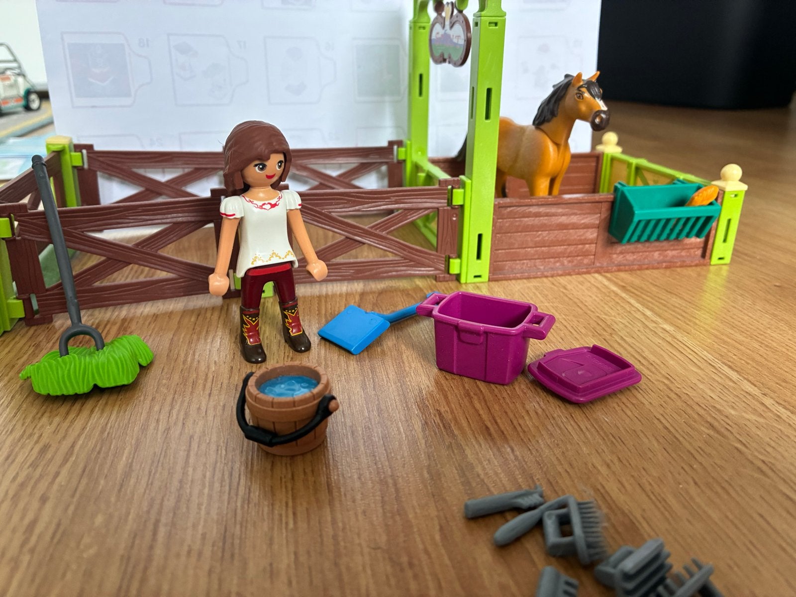 Playmobil Spirit Paardenstal met Lucky en Spirit (9478), Ophalen of Verzenden, Zo goed als nieuw, Meisje