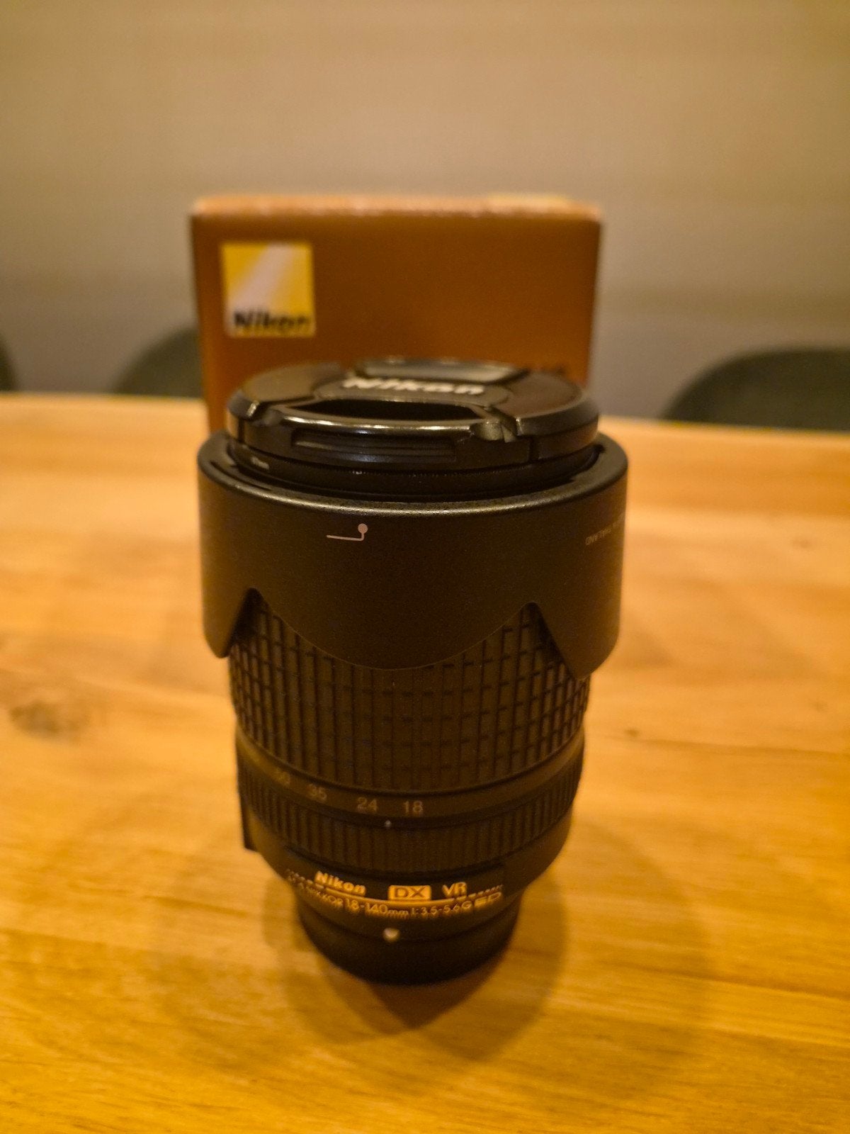 Nikon AF-S DX NIKKOR 18-140mm f/3.5-5.6G ED VR Lens, Audio, Tv en Foto, Gebruikt, Nikon, Ophalen of Verzenden, Beeldstabilisatie