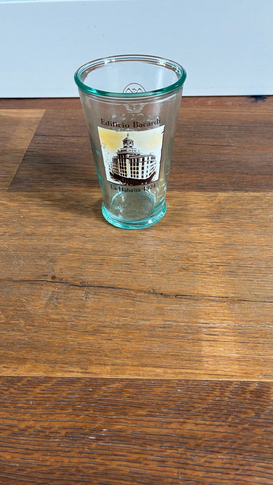 Bacardi Edificio La Habana 1921 glas, Ophalen of Verzenden, Zo goed als nieuw, Frisdrankglas