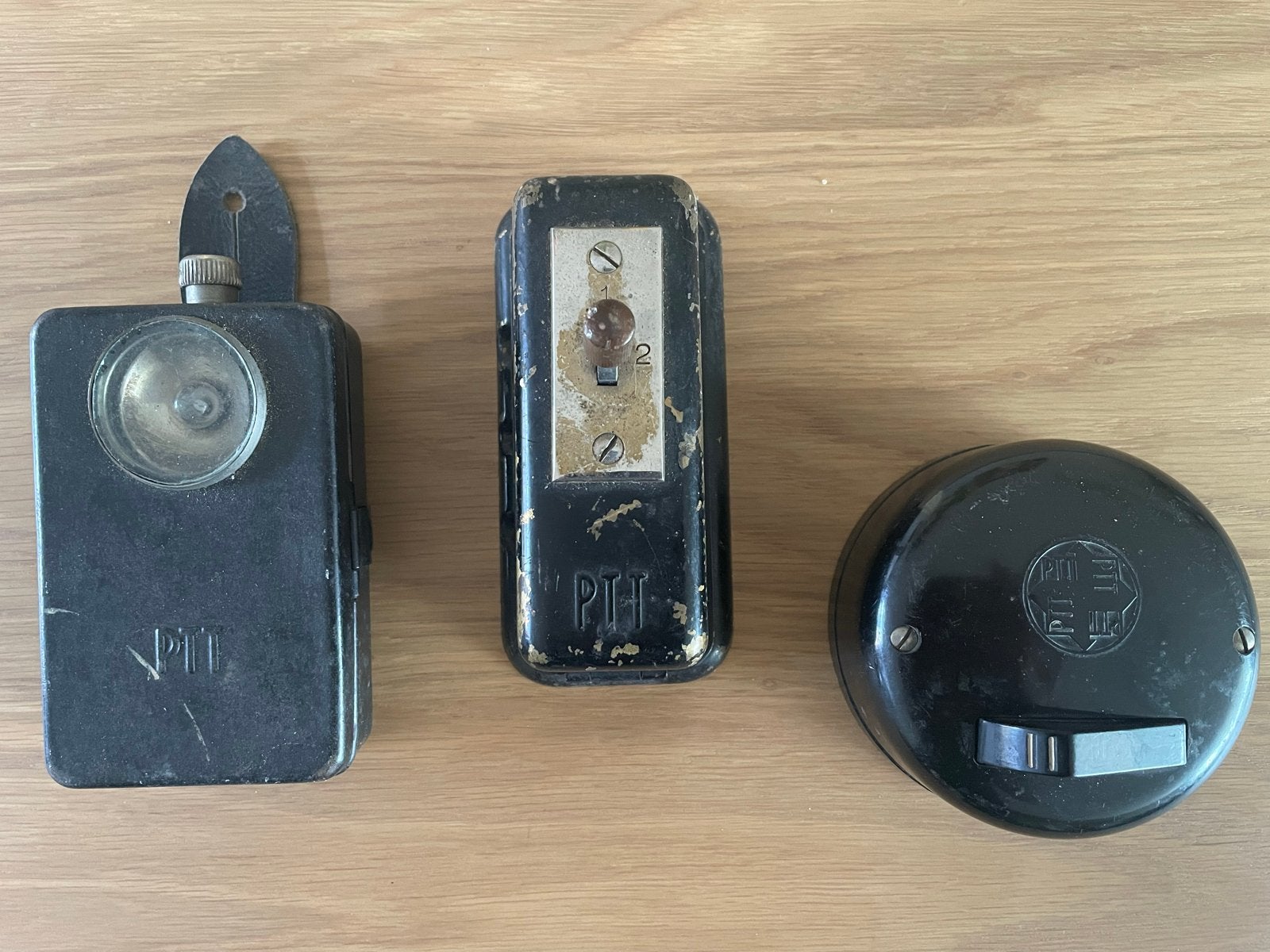 PTT Telecom Zaklantaarn en Schakelaars - Vintage Collectie, Ophalen of Verzenden, 1 handset