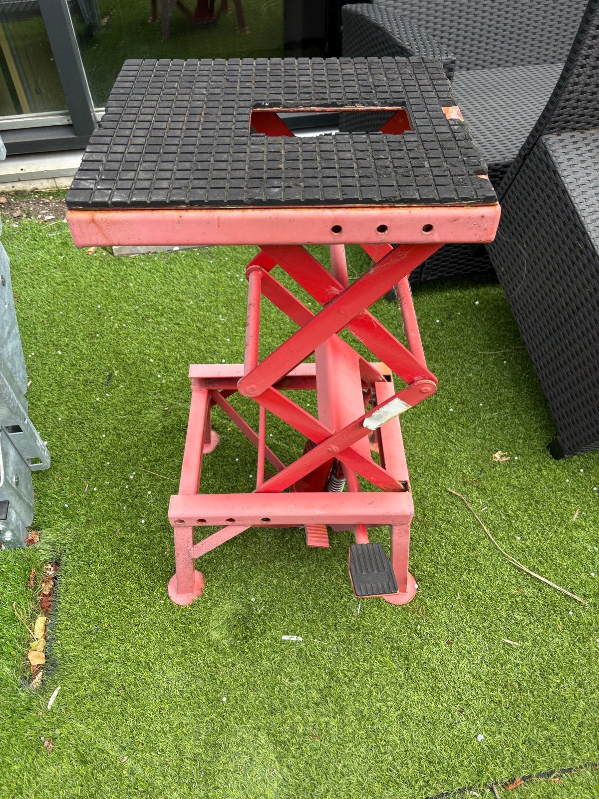Hydraulische Motorlift / Schaarlift voor motor, scooter, Ophalen, Gebruikt