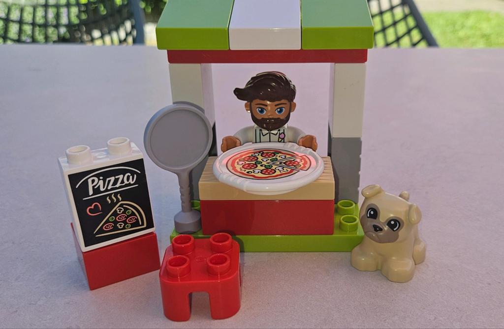 Duplo 10927 Pizzakraam, Kinderen en Baby's, Speelgoed | Duplo en Lego, Ophalen of Verzenden, Zo goed als nieuw, Duplo