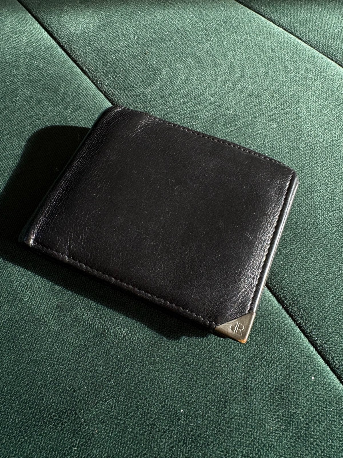 DR Amsterdam Leren Portemonnee Zwart, Overige merken, Gebruikt, Zwart, Ophalen of Verzenden