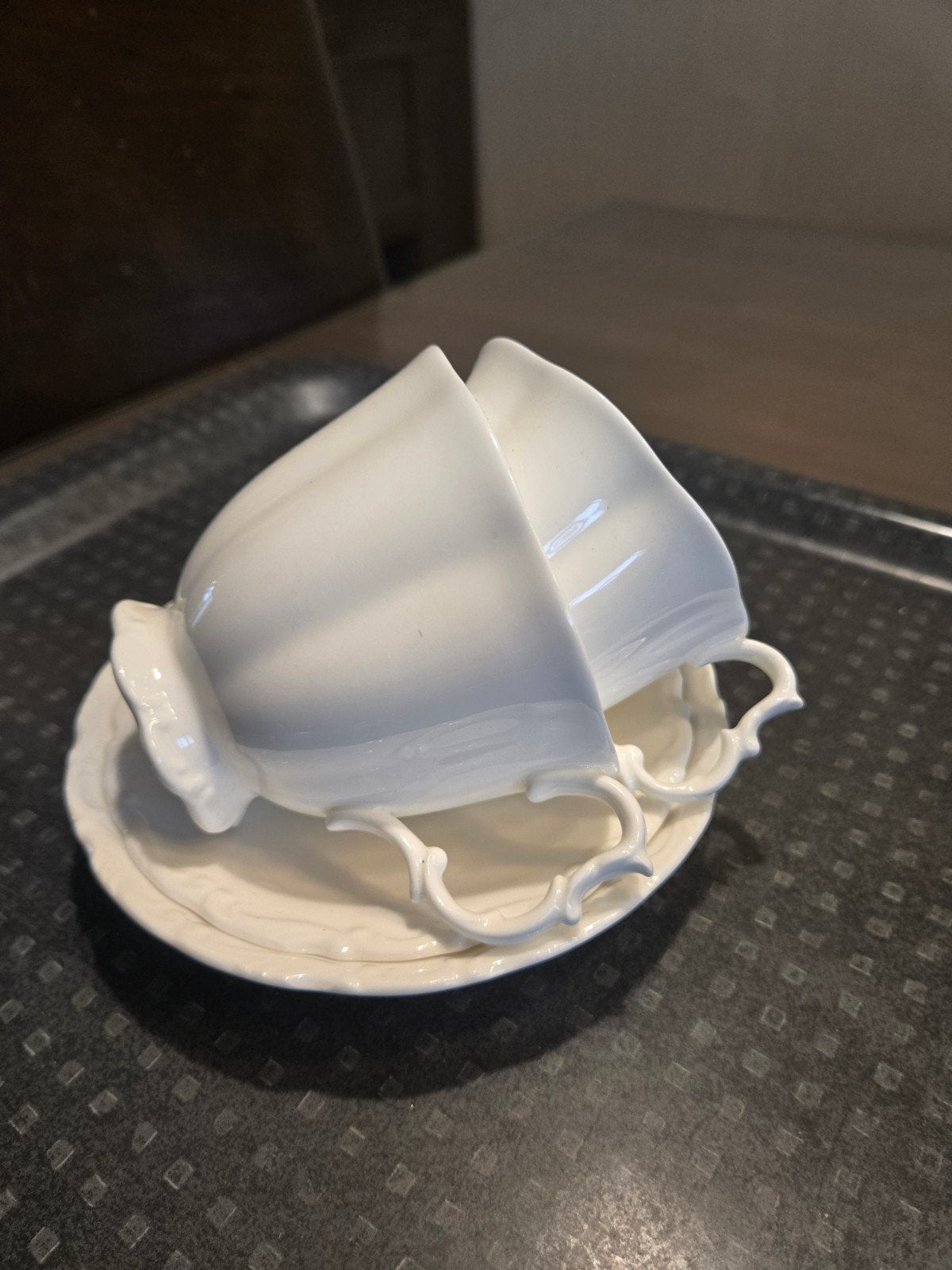Set van 2 Royal Albert Bone China kop en schotels, Ophalen of Verzenden