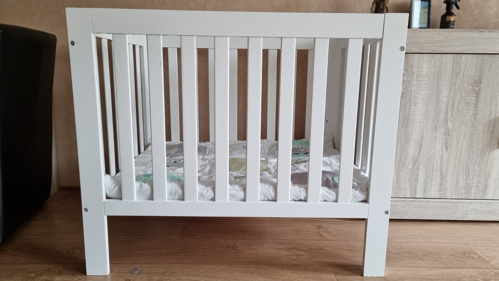 Babybox inclusief boxkleed, Ophalen, Zo goed als nieuw, In hoogte verstelbaar