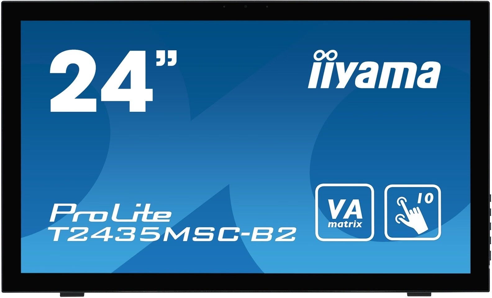 iiyama ProLite T2435MSC-B2 24" Full HD Touchscreen Webcam, Info@novadisplays.nl, Touchscreen, VA, Full HD