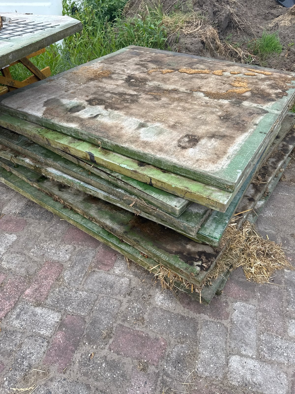 Steenschotten met kunststof omhulsel, Ophalen, Gebruikt, Hout, 50 tot 100 mm