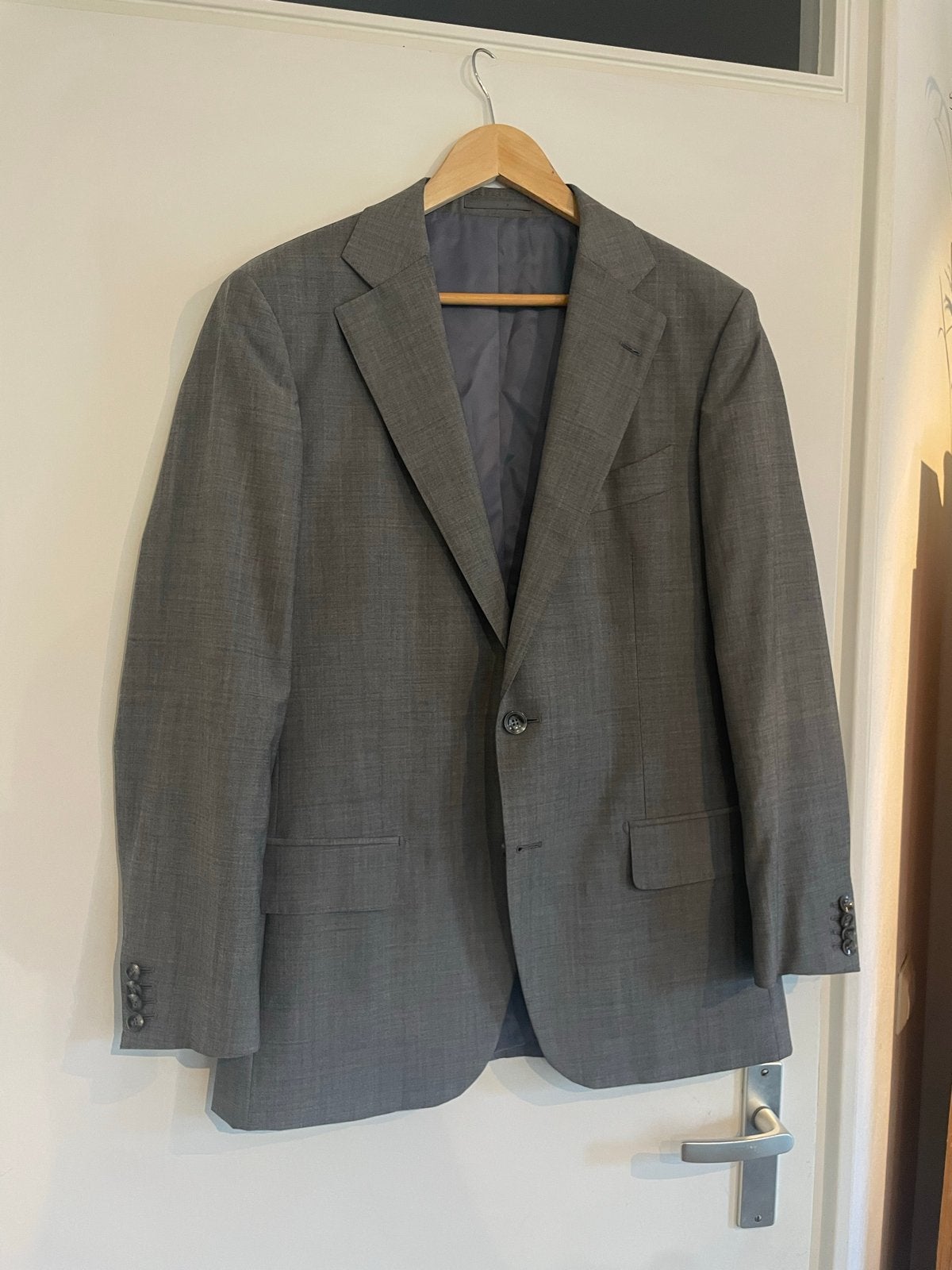 Suitsupply Colbert Grijs Guabello Wol Mohair Maat 50, Ophalen of Verzenden, Zo goed als nieuw, Maat 48/50 (M), Grijs