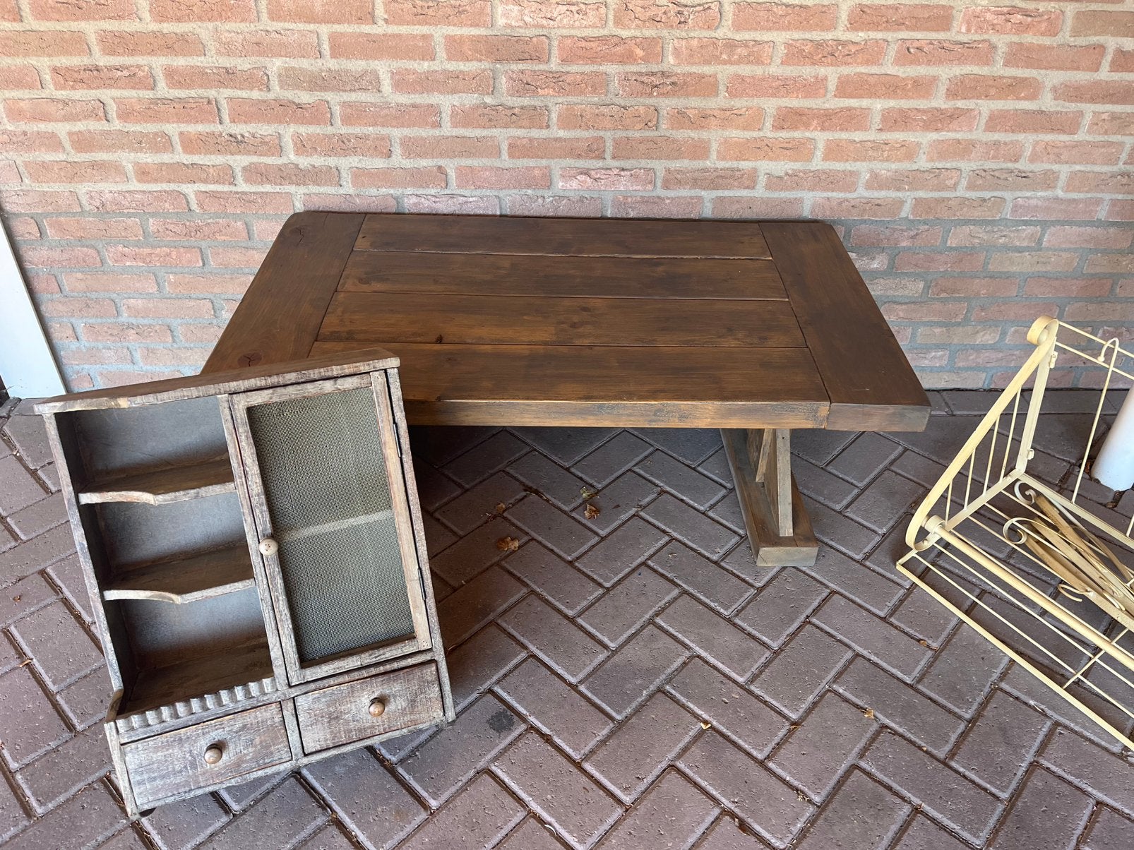 GRATIS Salontafel kapstok en wandkastje, Huis en Inrichting, Tafels | Salontafels, Ophalen, Gebruikt, 100 tot 150 cm, 50 tot 100 cm