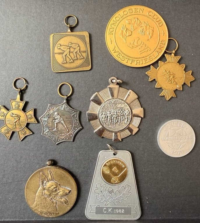 Vanaf 1976  medailles en penningen, sport en hondenspo, Verzenden, Overige materialen, Nederland