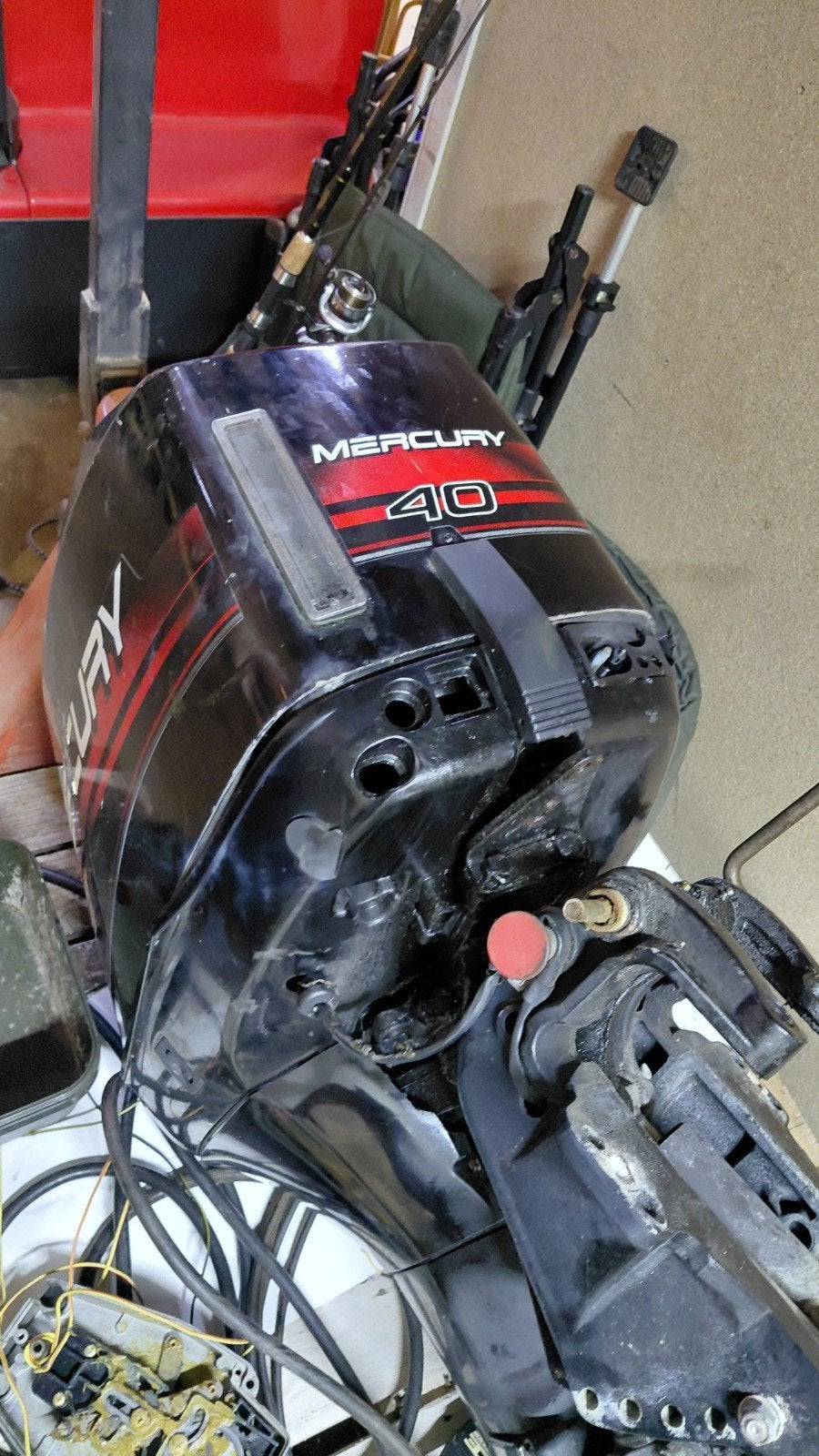 Mercury 40 pk 2 takt autolube, Watersport en Boten, Ophalen, Gebruikt, Motor en Techniek, Motorboot