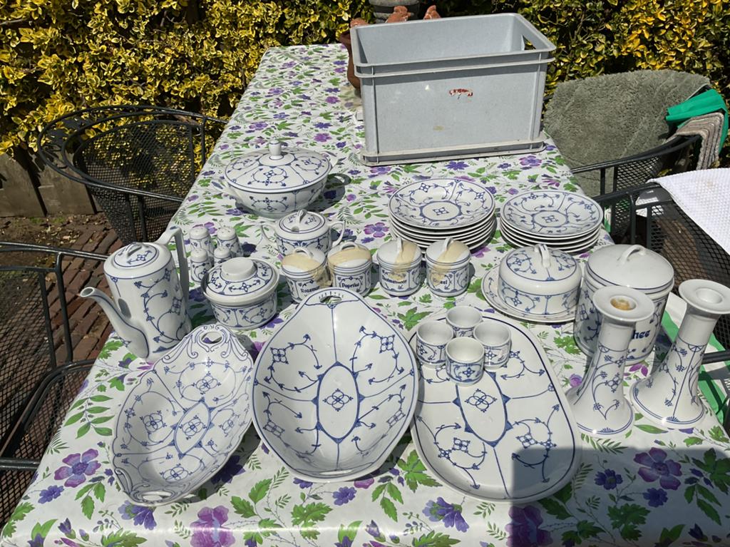 Jager servies, saksisch blau, Ophalen of Verzenden