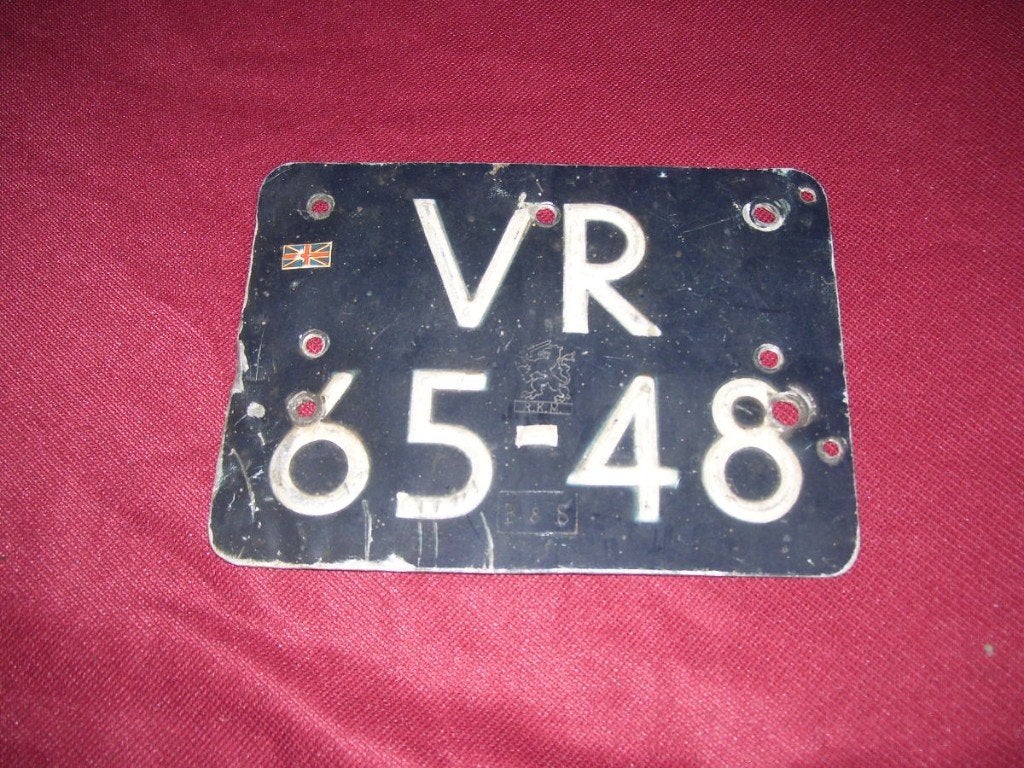 NUMMERBORD JAREN 60, Antiek en Kunst, Ophalen of Verzenden