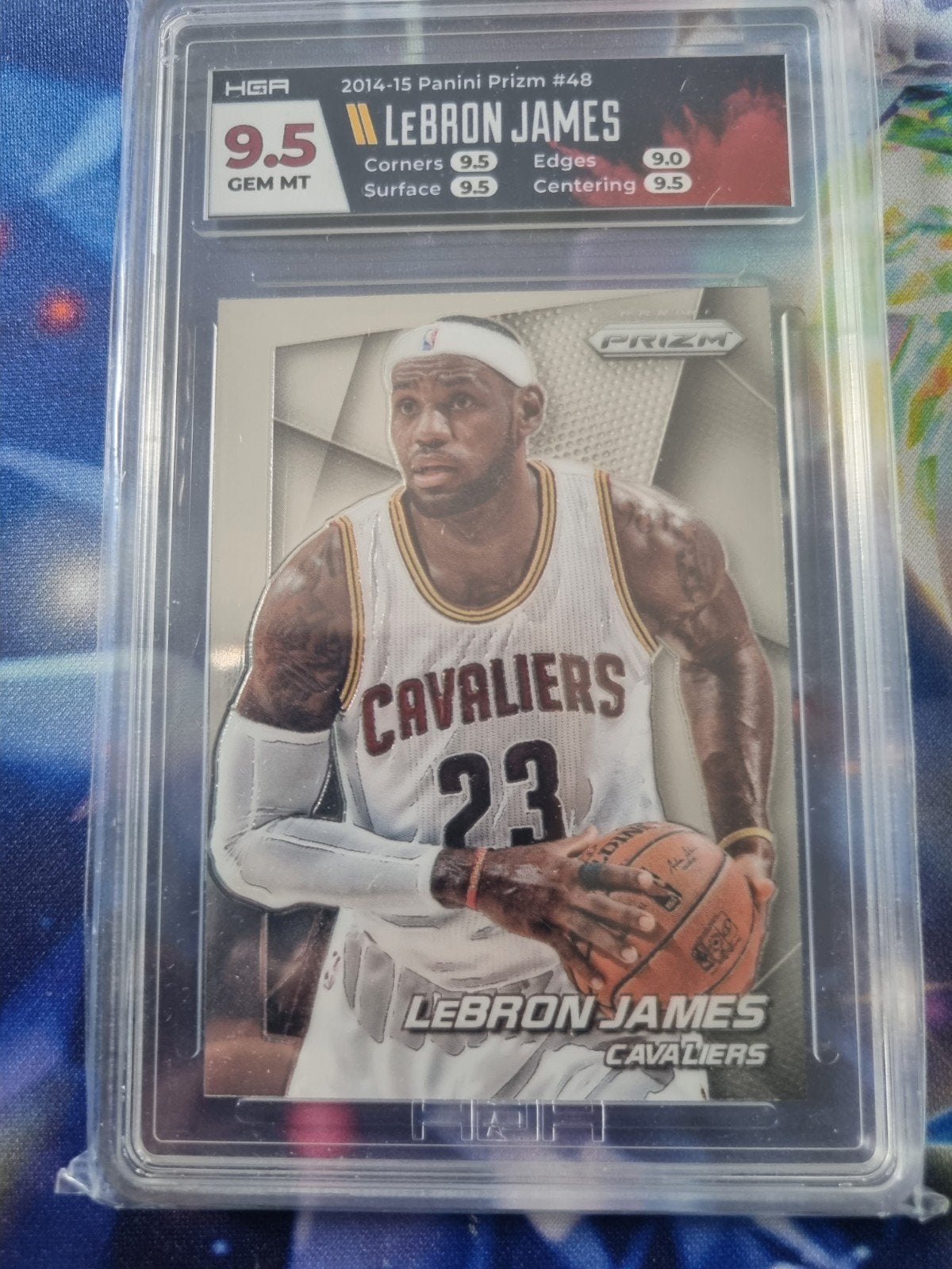 LeBron James 2014-15 Panini Prizm #48 HGA 9.5 GEM MT, Ophalen of Verzenden