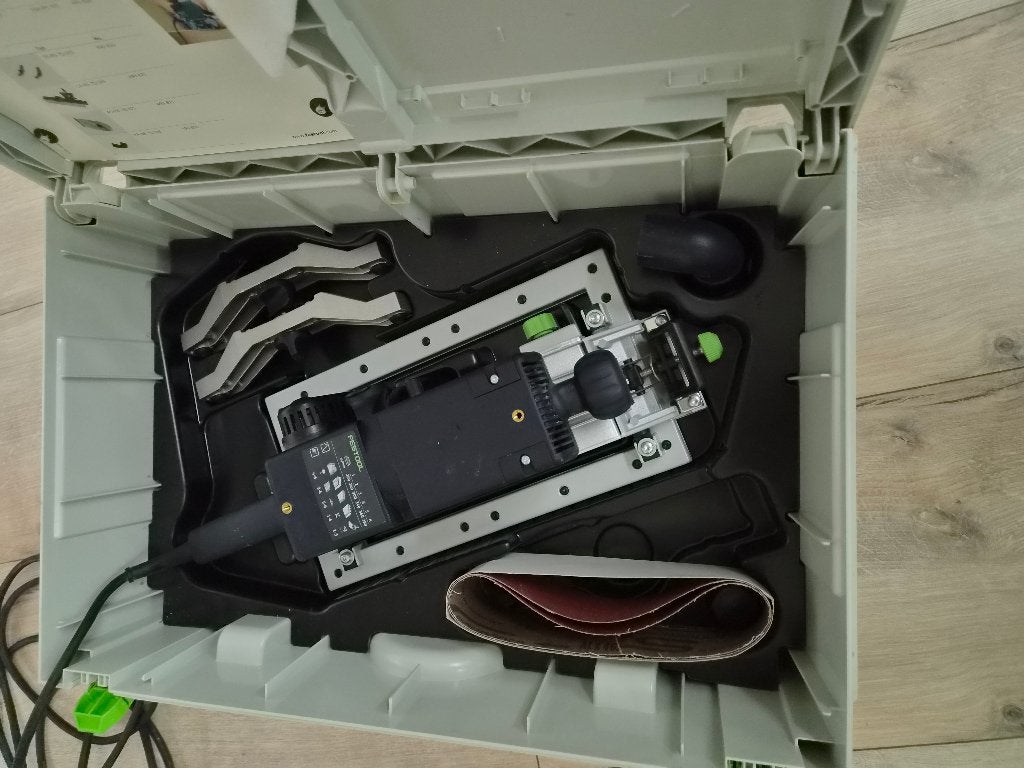 Festool bandschuurmachine B 75 E-set, Ophalen, Zo goed als nieuw, 600 tot 1200 watt, Bandschuurmachine