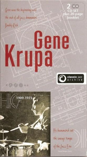 Gene Krupa – Classic Jazz Archive – 2 CD’s nieuw in cellofaa, Ophalen of Verzenden, 1940 tot 1960, Nieuw in verpakking, Jazz