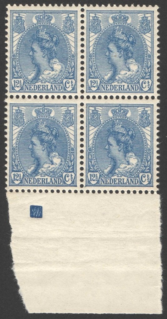 Nederland NVPH nr  63blv4 postfris Koningin Wilhelmina 1899, Ophalen of Verzenden, T/m 1940, Postfris
