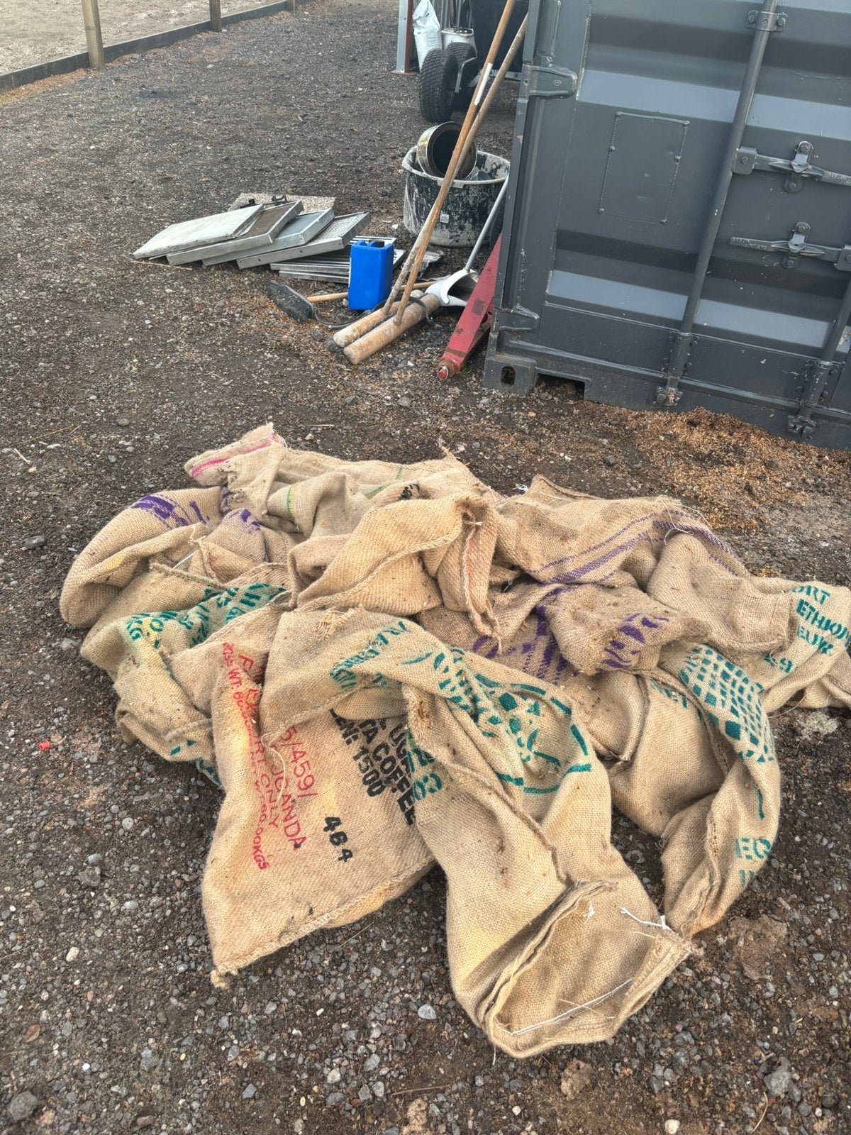 Riete koffie zakken 1,50 perstuk, Tuin en Terras, Minder dan 3 m³, Ophalen of Verzenden