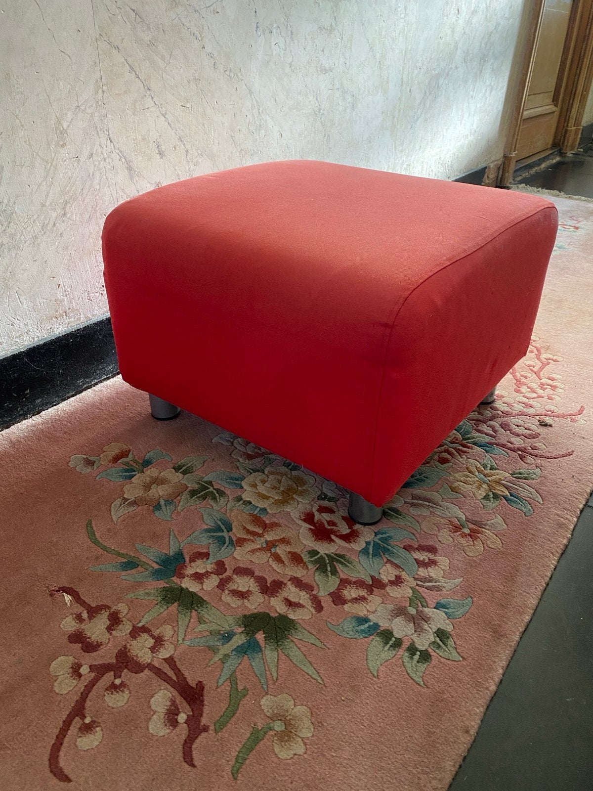 Rode poef Ikea gratis, Ophalen of Verzenden, Rond, Minder dan 50 cm