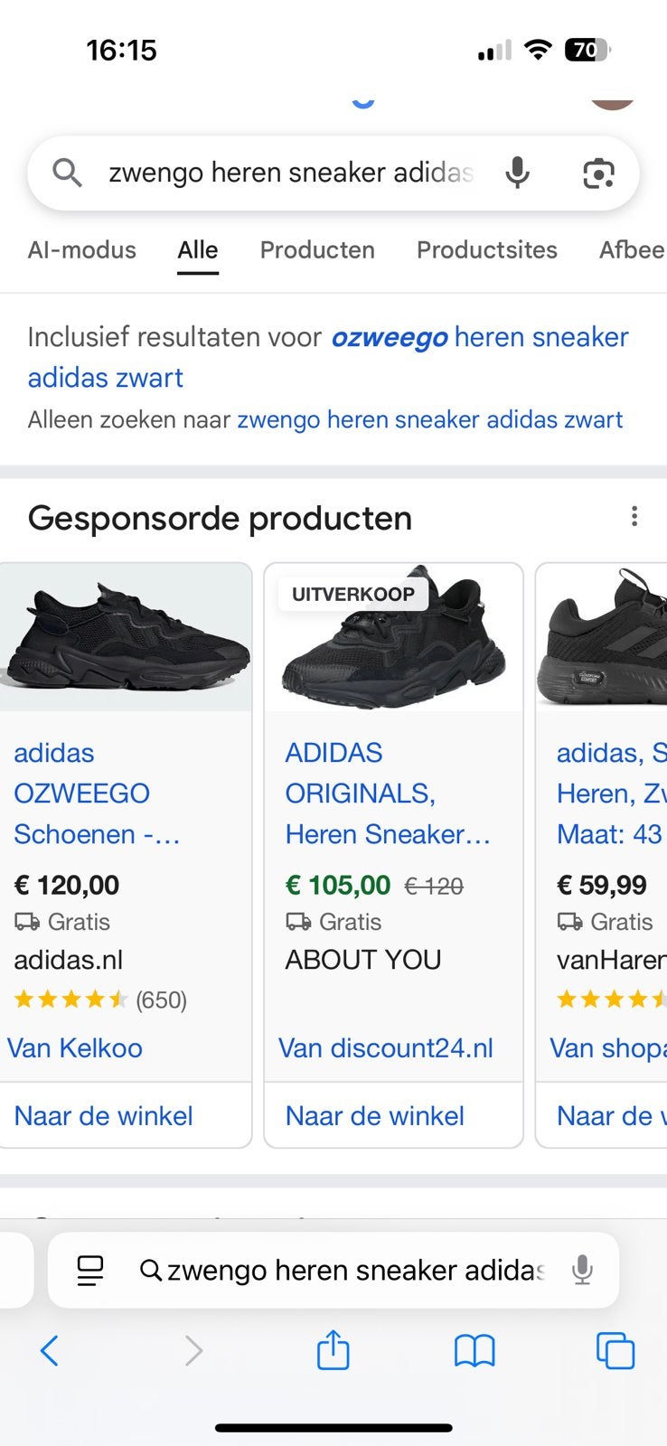 Adidas zgan ozweego schoenen, Ophalen of Verzenden, Zo goed als nieuw