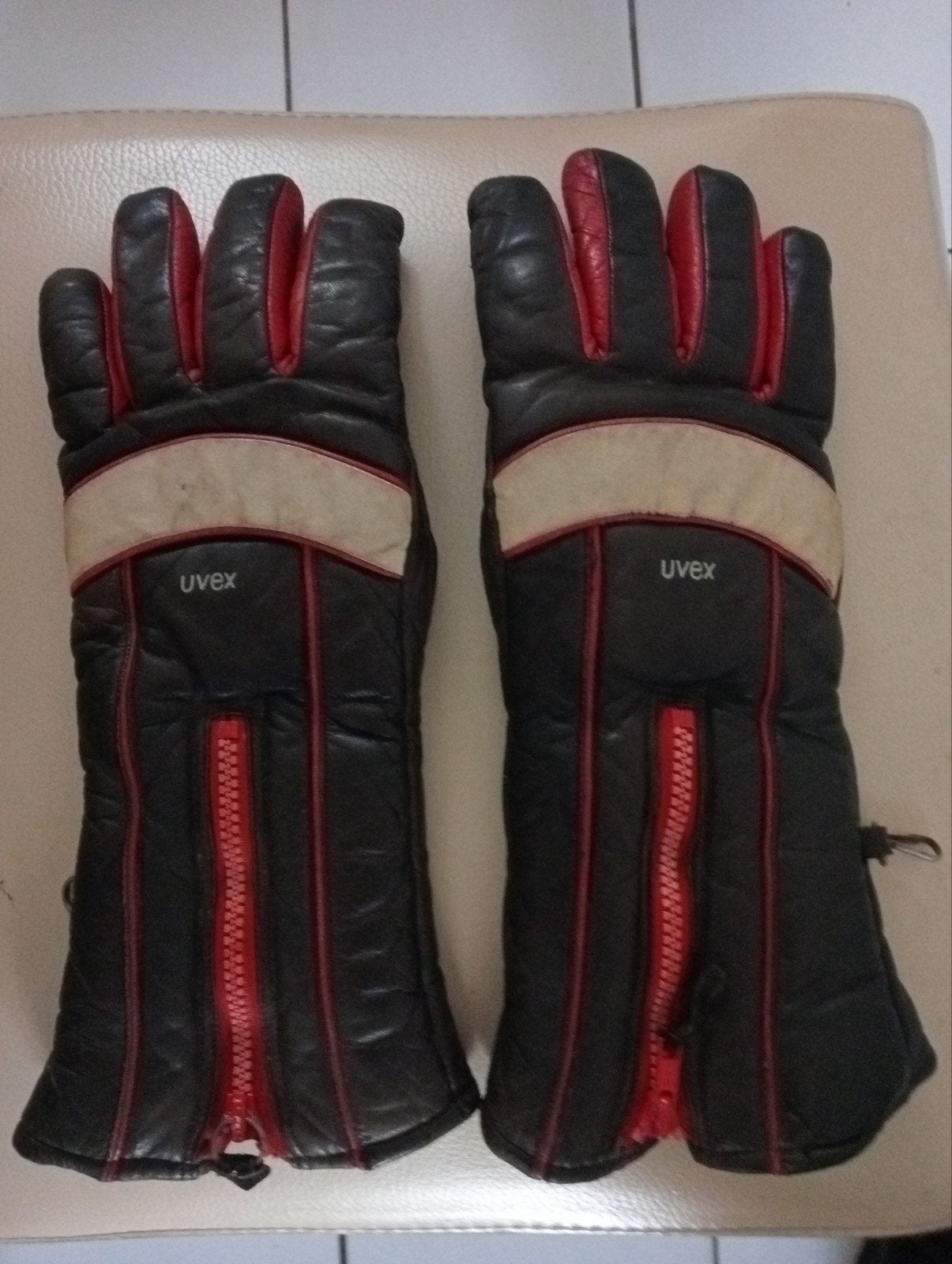 Uvex Motor/ ski handschoenen dames maat M uit de jaren '80., Ophalen of Verzenden, Tweedehands, Dames, Handschoenen