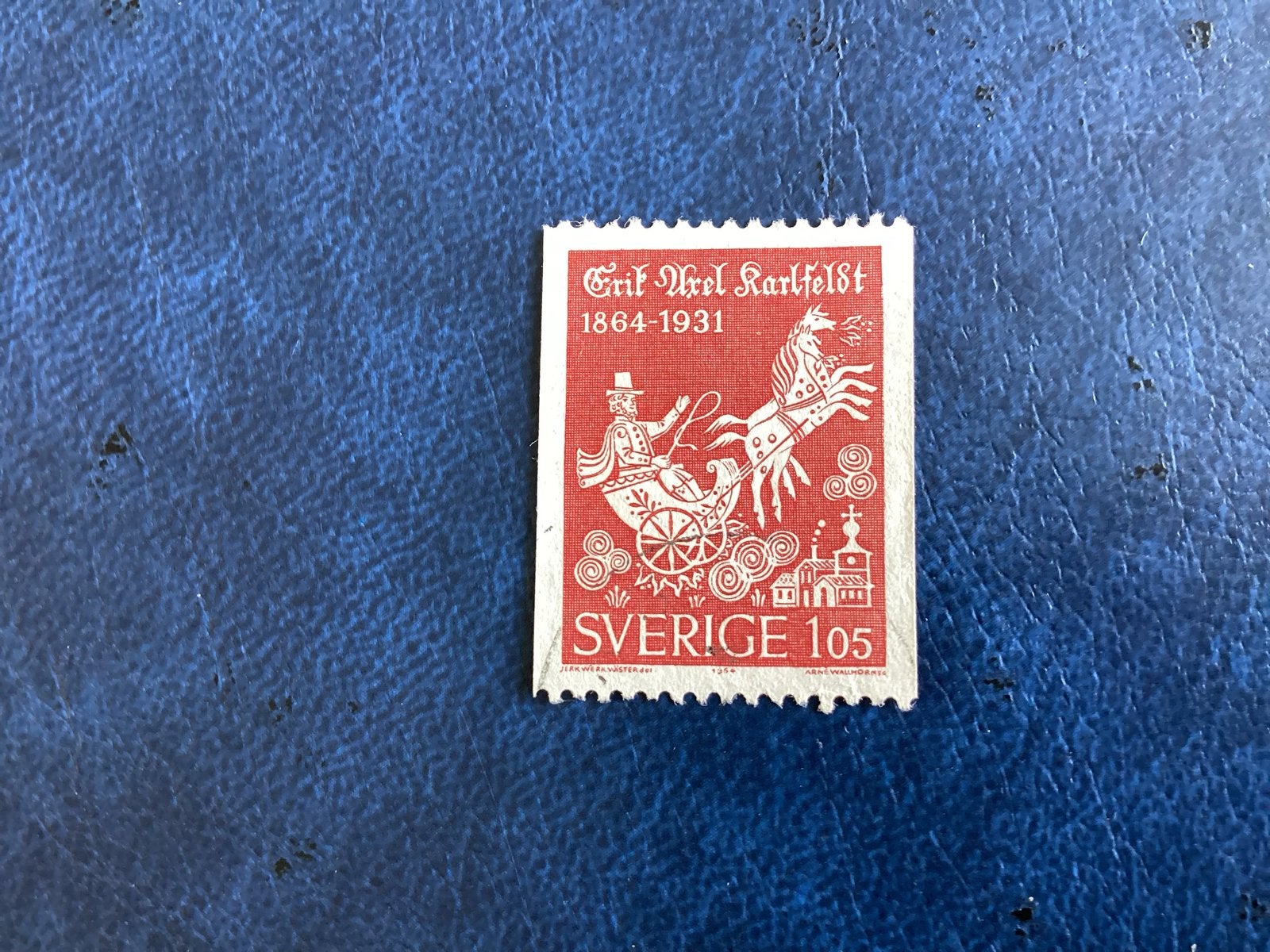 Zweden -1964- Mi.516-  Erik Axel Karlfeldt 1864-1931, Ophalen of Verzenden, Zweden, Gestempeld