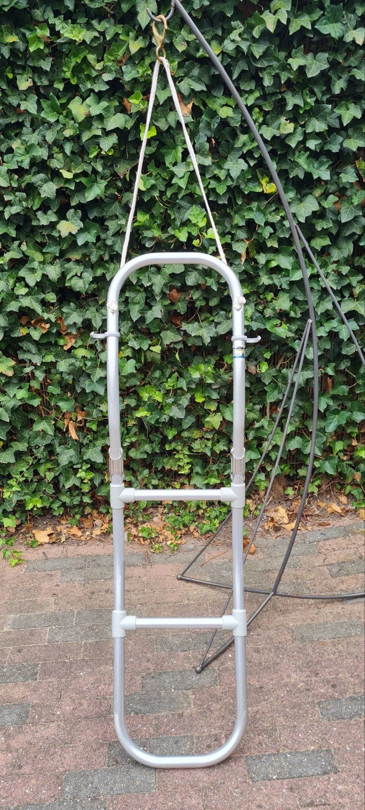 Zwemtrap rubberboot voorgevormd aluminium., Ophalen, Gebruikt