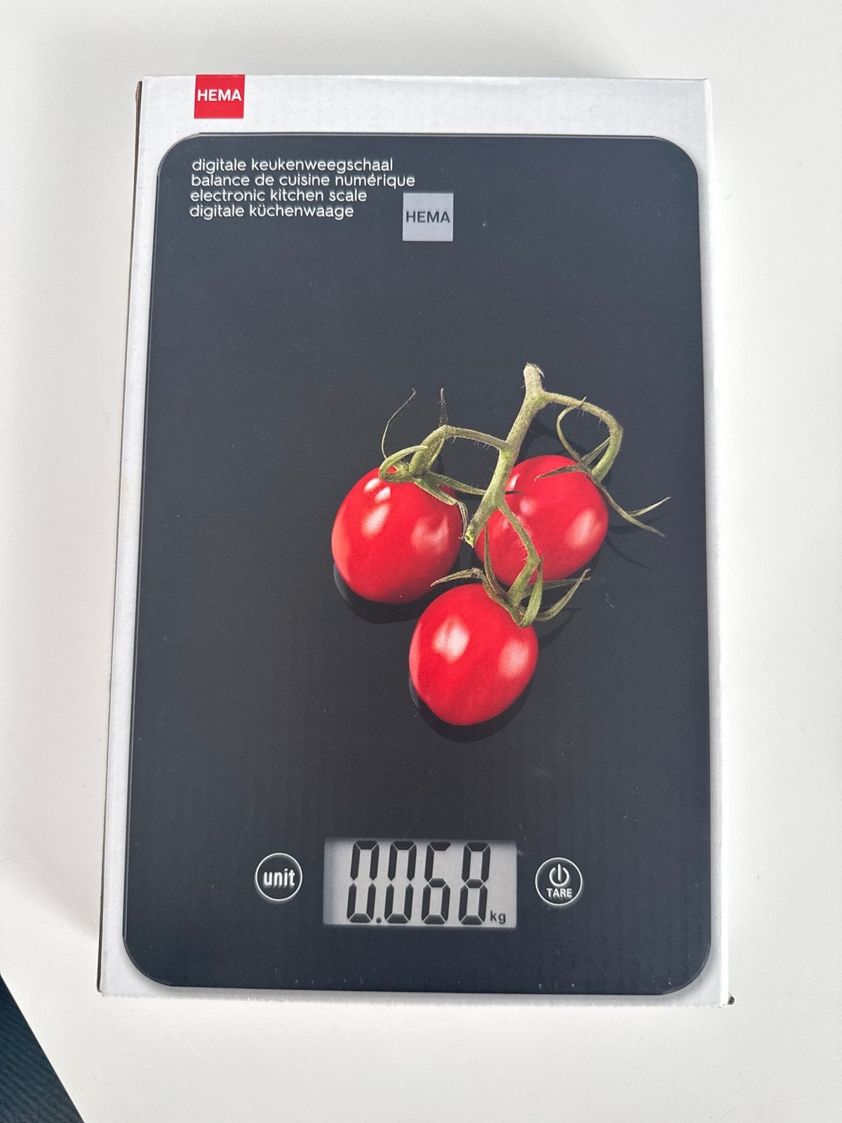 Hema Digitale Keukenweegschaal - Nieuw in doos, Witgoed en Apparatuur, Weegschalen, Ophalen, Minder dan 10 kg, Keukenweegschaal