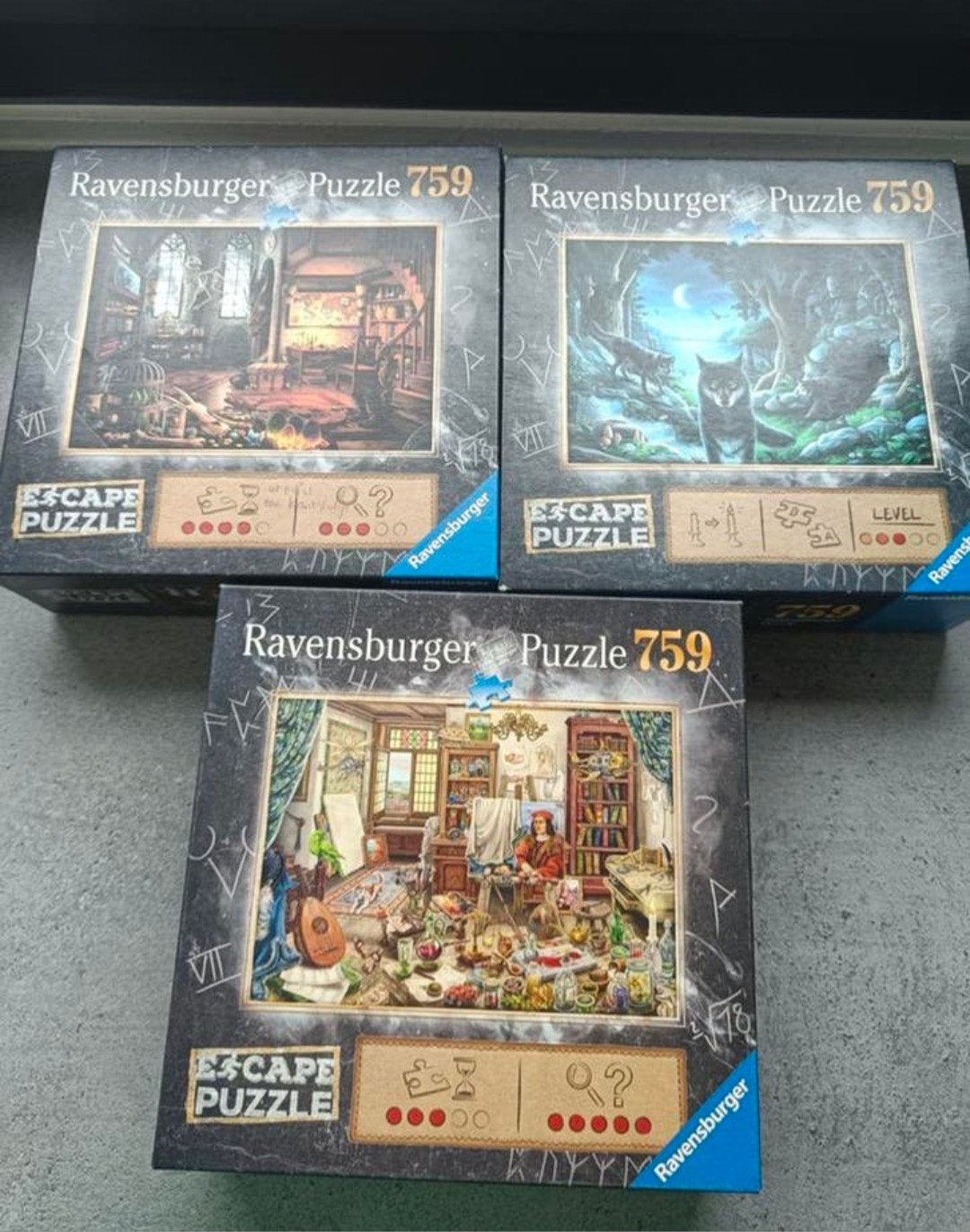Ravensburger Escape Puzzel - 759 stukjes - In mooie staat, Ophalen of Verzenden, 500 t/m 1500 stukjes, Zo goed als nieuw, Legpuzzel