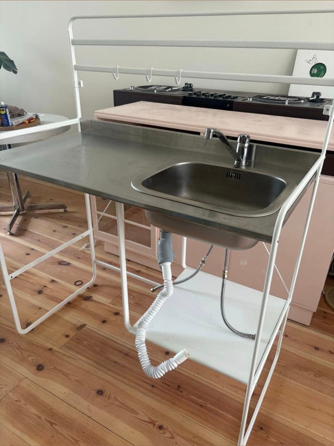 Kitchenette Ikea / buitenkeuken / noodkeuken, Ophalen, Gebruikt, Wit, Enkelwandige keuken