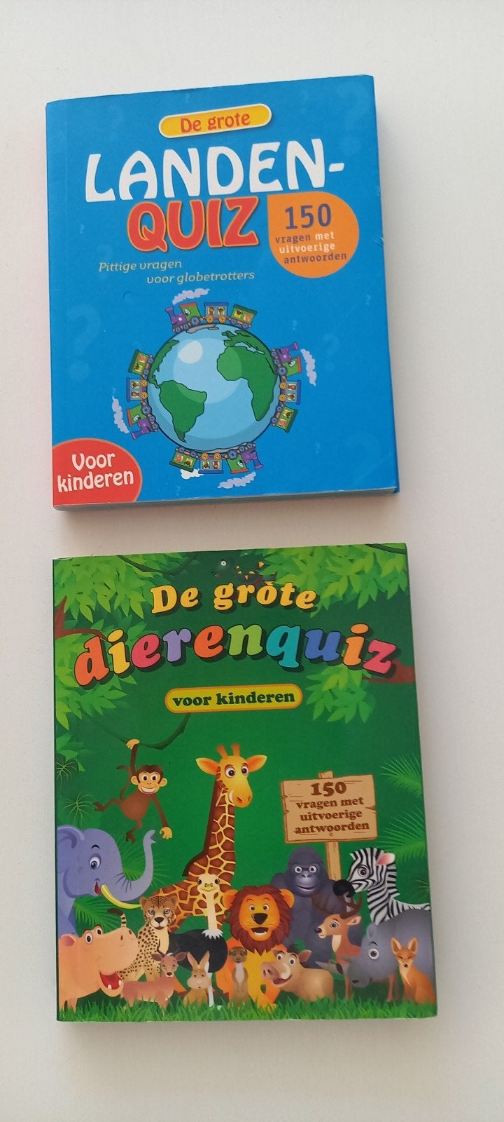 De Grote Landen Quiz & De Grote Dieren Quiz - Voor Kinderen, Ophalen of Verzenden, Zo goed als nieuw