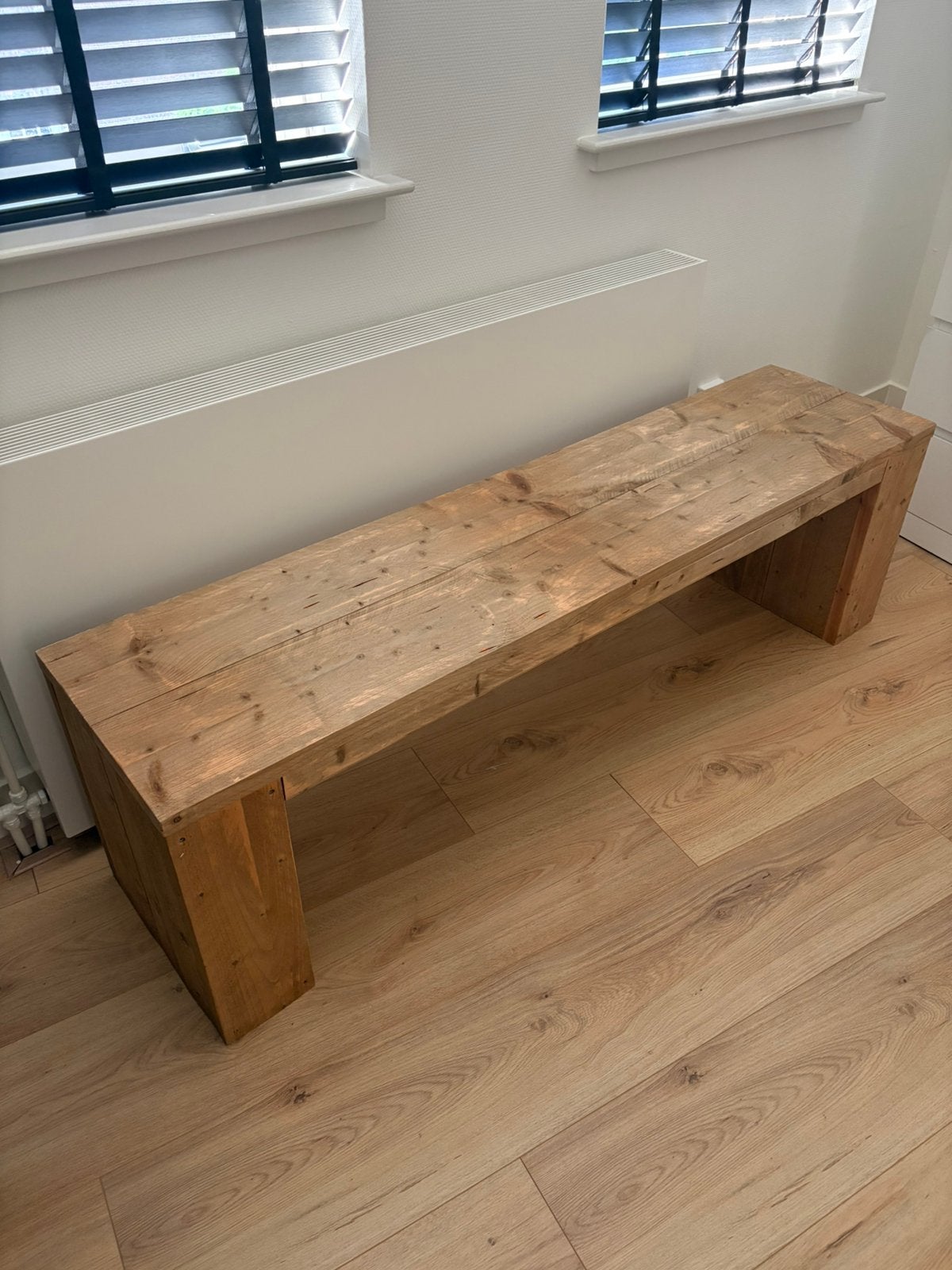 Bankje steigerhout, Ophalen, Gebruikt, Minder dan 75 cm, 150 tot 200 cm