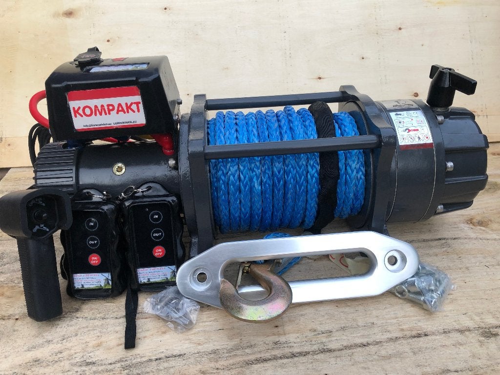 Elektrische lier 12 volt 9 Ton 26m 12mm kabel KOMPAKT runva, Auto diversen, Nieuw, RUNVA, Ophalen of Verzenden, Info@lierenwinkel.eu