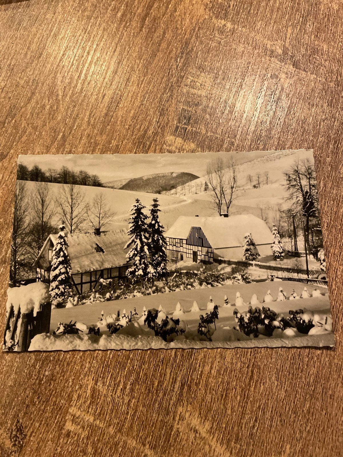 Oude Ansichtkaart: Winterlandschap Sauerland, Duitsland, Ophalen of Verzenden, 1960 tot 1980, Gelopen, Duitsland