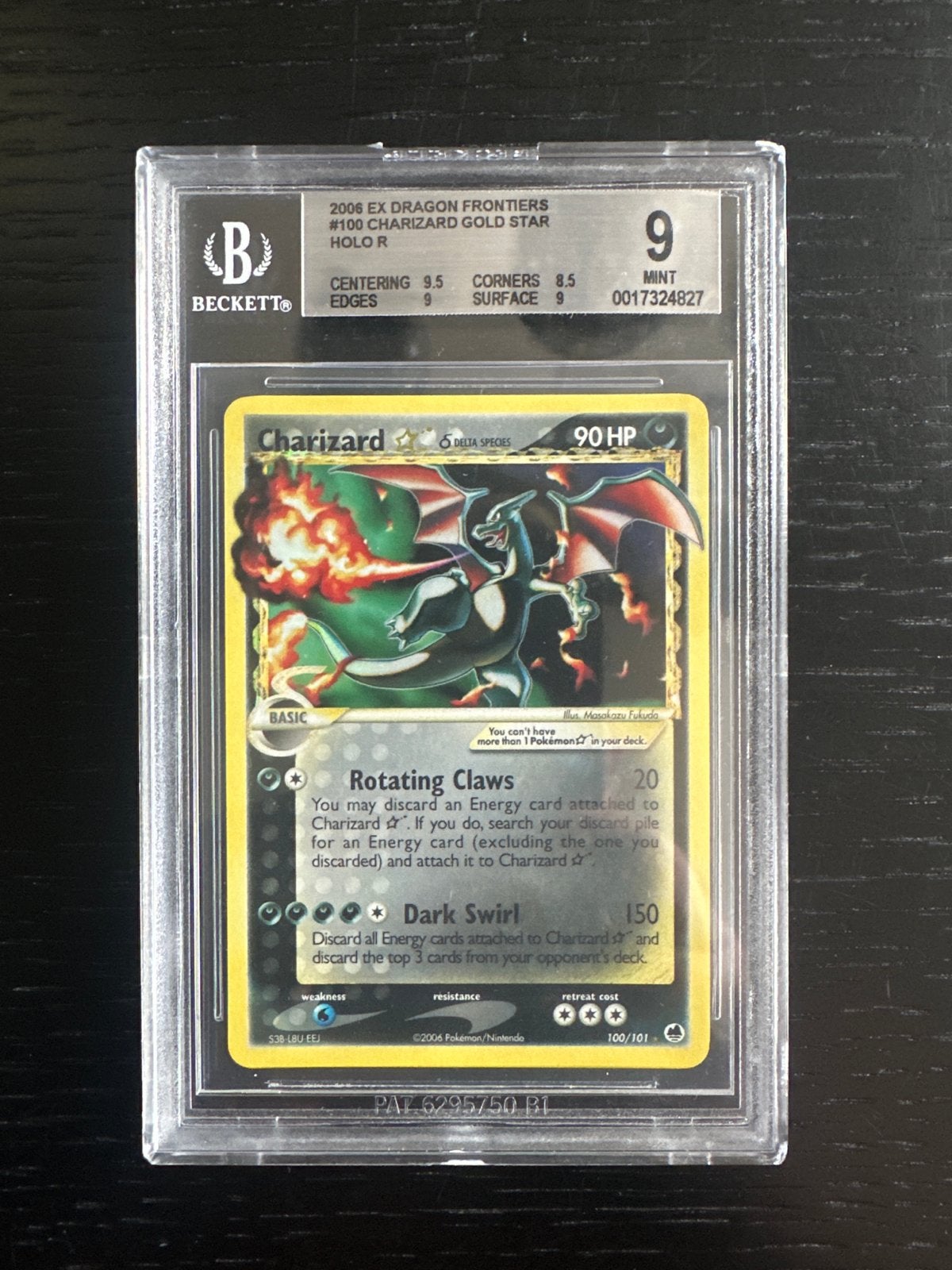 Charizard Gold Star 100/101 BGS 9 Mint Pokémon Kaart, Hobby en Vrije tijd, Verzamelkaartspellen | Pokémon, Ophalen of Verzenden