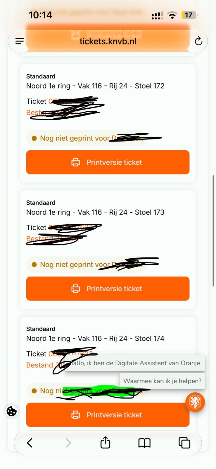 2 tickets Nederland Duitsland Nations League 24 september, Tickets en Kaartjes, Losse kaart, Drie personen of meer, September
