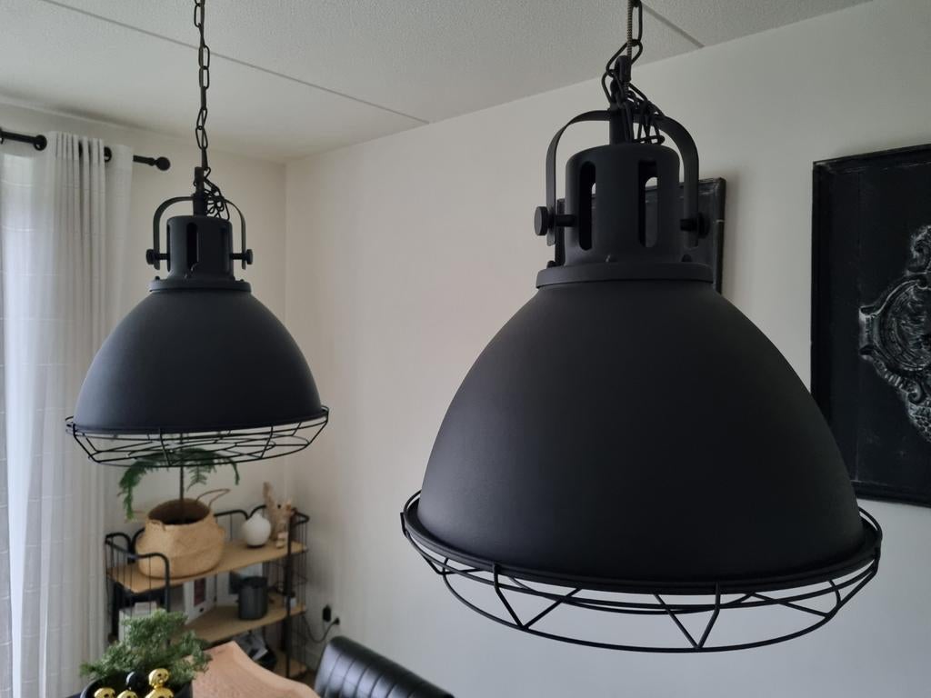 LABEL51 Hanglamp Spot - Industrieel & Robuust (47x47x52 cm), Huis en Inrichting, Ophalen, Gebruikt, 50 tot 75 cm, Metaal