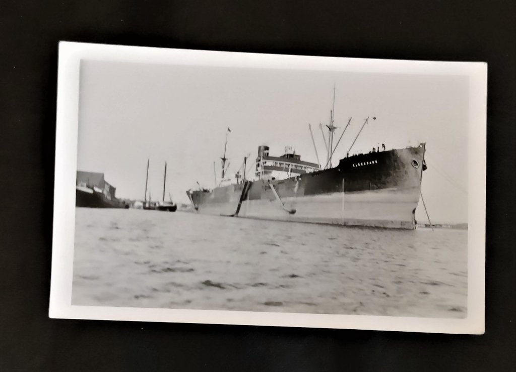 Oude foto van schip MS ELOONPARK circa 1960, Foto, Ophalen of Verzenden, Zo goed als nieuw, 1940 tot 1960