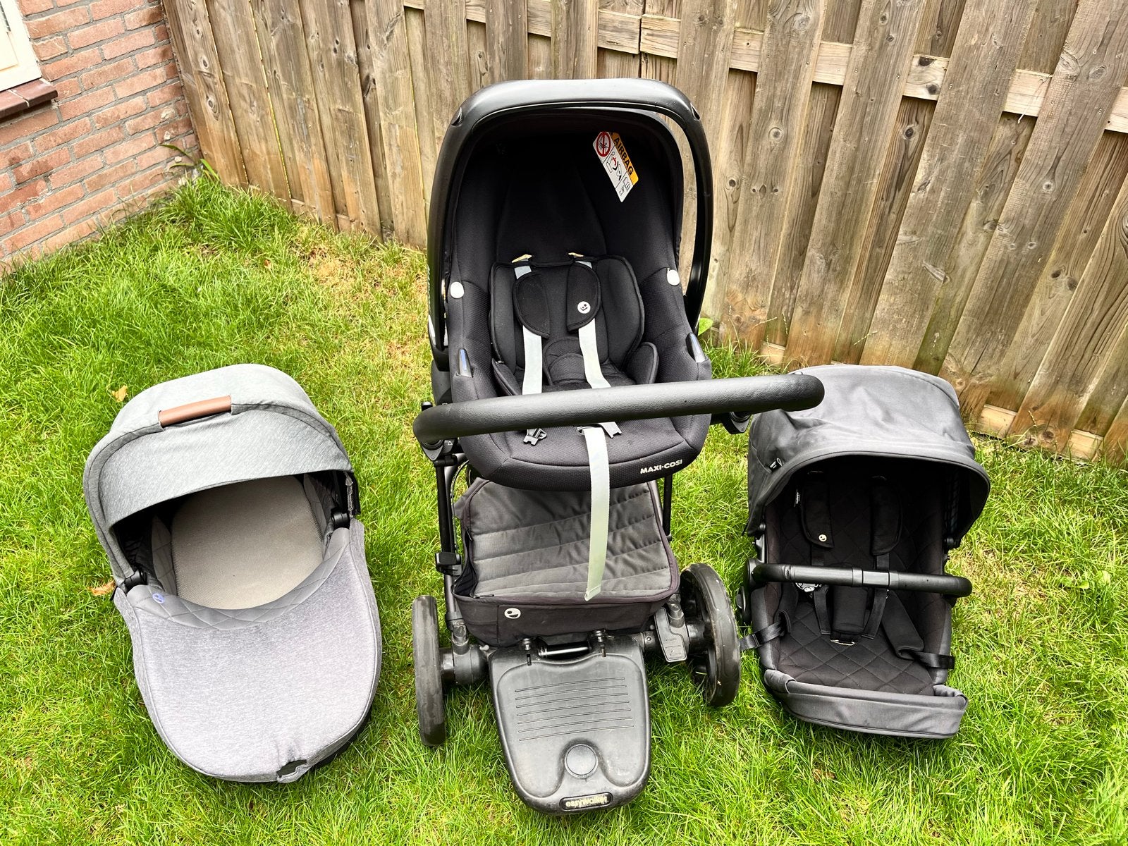 Easywalker Harvey 3 Combiwagen met Maxi-Cosi autostoel, Gebruikt, Combiwagen, Met reiswieg, Ophalen