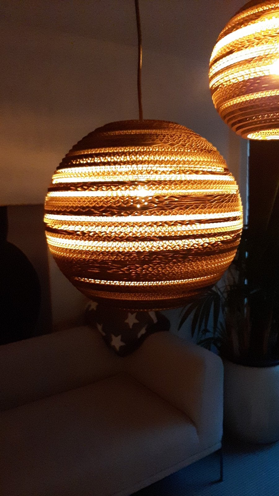 Originele Graypants Scraplight Moon 10 design hanglamp, Ophalen of Verzenden, Zo goed als nieuw, Overige materialen, Minder dan 50 cm