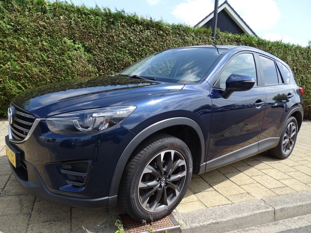 Mazda CX-5 2.0 4WD-Multimedia-Start/Stop-Camera-USB, Auto's, 15 km/l, Euro 6, Met garantie (alle), Blauw
