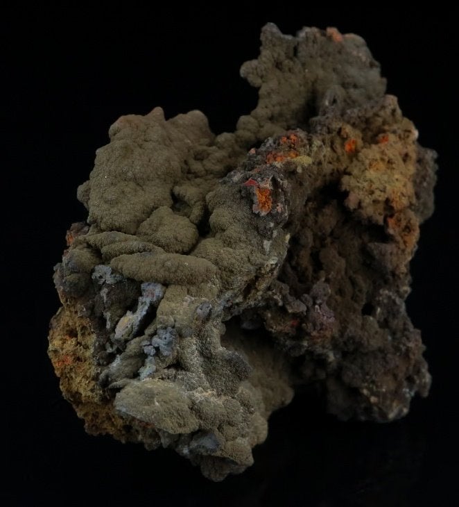 MOTTRAMIET + MINIUM uit Tsumeb, Namibië., Verzamelen, Mineralen en Fossielen, Mineraal, Ophalen of Verzenden