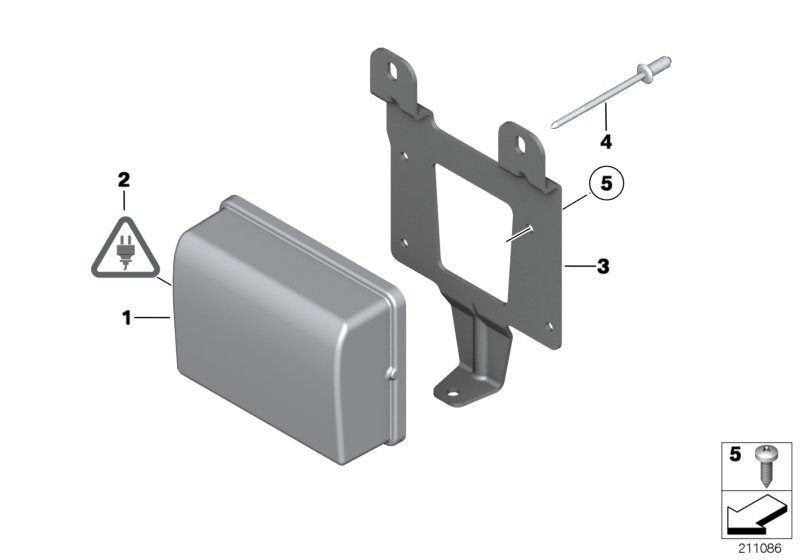 Bmw acc cruisecontrol radar f01 f06 f07 f10 f11 f12 f13 f15, Gebruikt, -, -, Ophalen of Verzenden