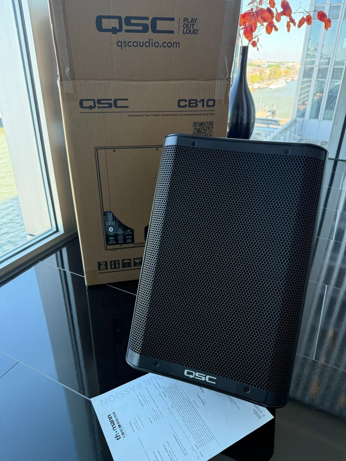 QSC CB10 - Zo goed als nieuw, slechts paar keer gebruikt, Ophalen, Zo goed als nieuw, Draagbare speaker, Overige merken